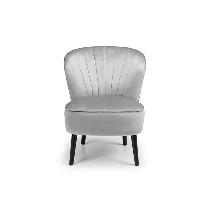 Coco Chair Grey Velvet Accent Chair